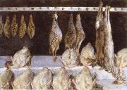 Gustave Caillebotte Still life Chicken oil painting artist